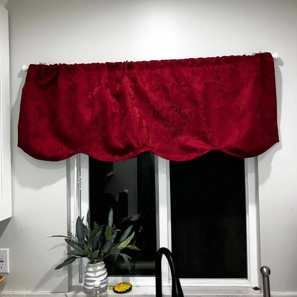 Vintage burgundy maroon floral patterned